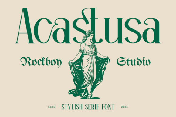 Acastusa: The Elegant Serif Typeface for Scroll-Stopping Brand Visuals