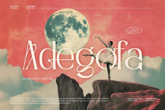 Adegofa Typeface: A Delicate Serif for Elegant Brand Identities