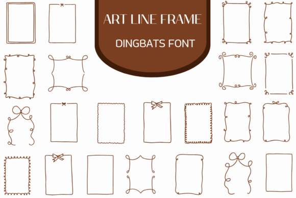 Art Line Frame: The Whimsical Dingbats Font for Editorial Design