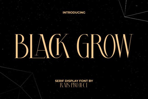 Black Grow Typeface: Elevating Digital Brand Identity
