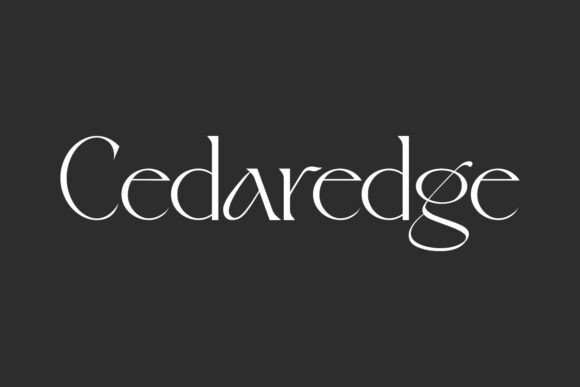 Cedaredge: The Elegant Serif Typeface for Modern Brand Identity