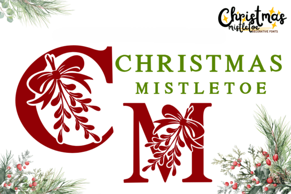 Christmas Mistletoe: A Festive Serif Font for Web Design