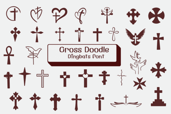 Cross Doodle: A Spiritual Typeface for Editorial Design