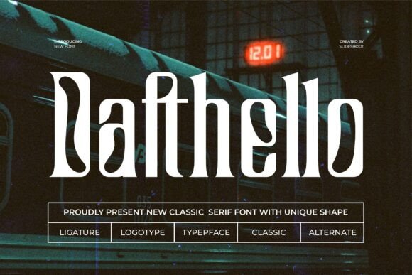 Dafthello: A Classic Serif Typeface for Elegant Brand Identity