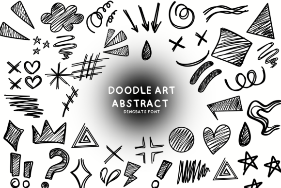 Doodle Art Abstract: The Creative Typeface for Brand Upgrades