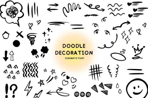 Doodle Decoration: A Playful Dingbats Typeface for Modern Web Design