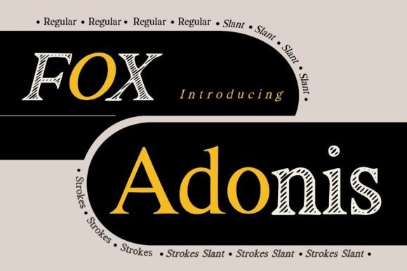 Fox Adonis: A Serif Typeface for Elegant Brand Identity