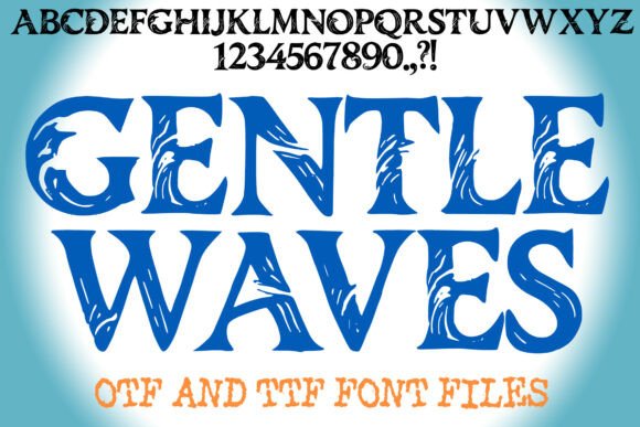 Gentle Waves Typeface: Elevating Editorial Design with Fluid Serenity