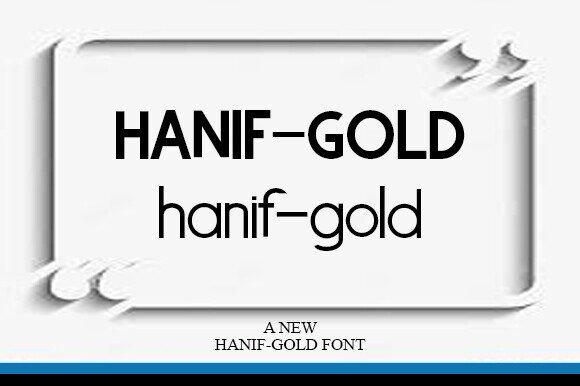 Hanif-Gold: The Creative Serif Typeface for Scroll-Stopping Visuals