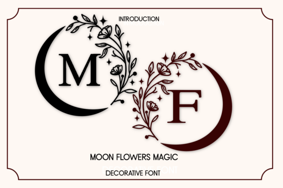 Moon Flower Magic: The Decorative Typeface for Standout Campaigns