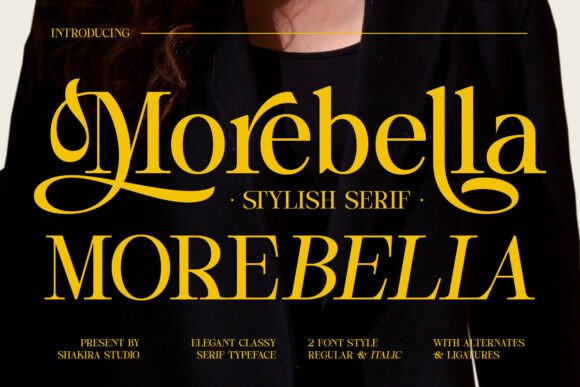 Morebella: The Serif Typeface for Elegant Handmade Branding