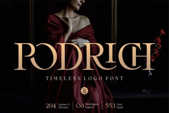 Podrich Typeface Review: A Sophisticated Serif for Luxury Branding