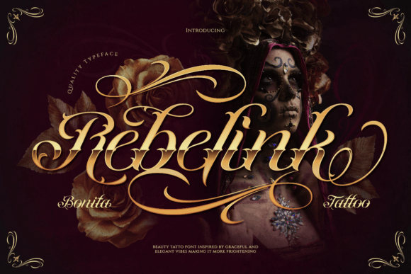 Rebelink: A Blackletter Script Font for Bold Brand Identity
