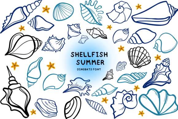 Shellfish Summer: A Playful Dingbats Typeface for Creative Brands