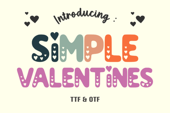 Simple Valentines: The Perfect Display Font for Handmade Shop Branding