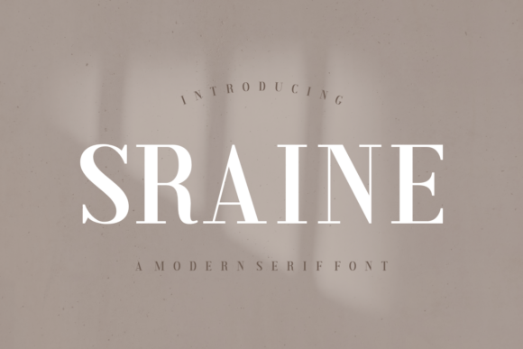 Sraine: A Timeless Serif for Sophisticated Editorial Design