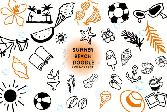 Summer Beach Doodle: A Creative Font for Playful Branding