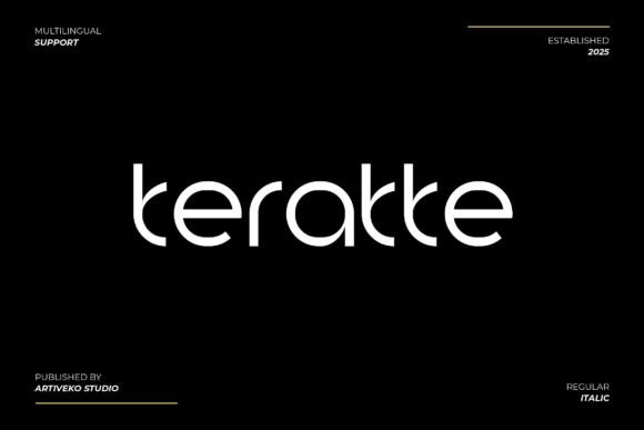 Teratte Typeface: Elevating Editorial Design with Modern Sans Serif Elegance