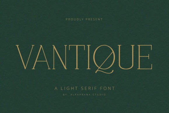 Vantique Typeface: Elevate Your Handmade Brand Identity