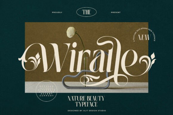 Wiraile Typeface: Elevate Brand Visuals with Elegant Serif Design